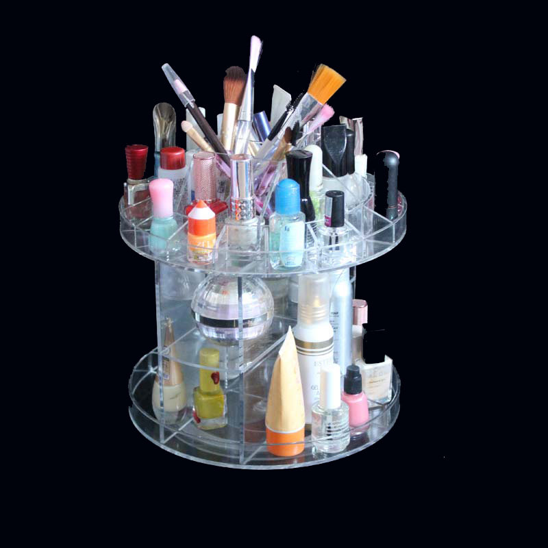 Organisateur de cosmétiques rotatif deluxe