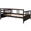 Lit de jour double avec finition - Stable et élégant pour la chambre à coucher à utiliser comme lit / taille, lit dans un, espace de rangement supplémentaire