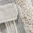 Woven Texture Stripe Bath Rug Grey 22X58"