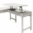 Selena Adjustable Height L-Shaped Writing Desk