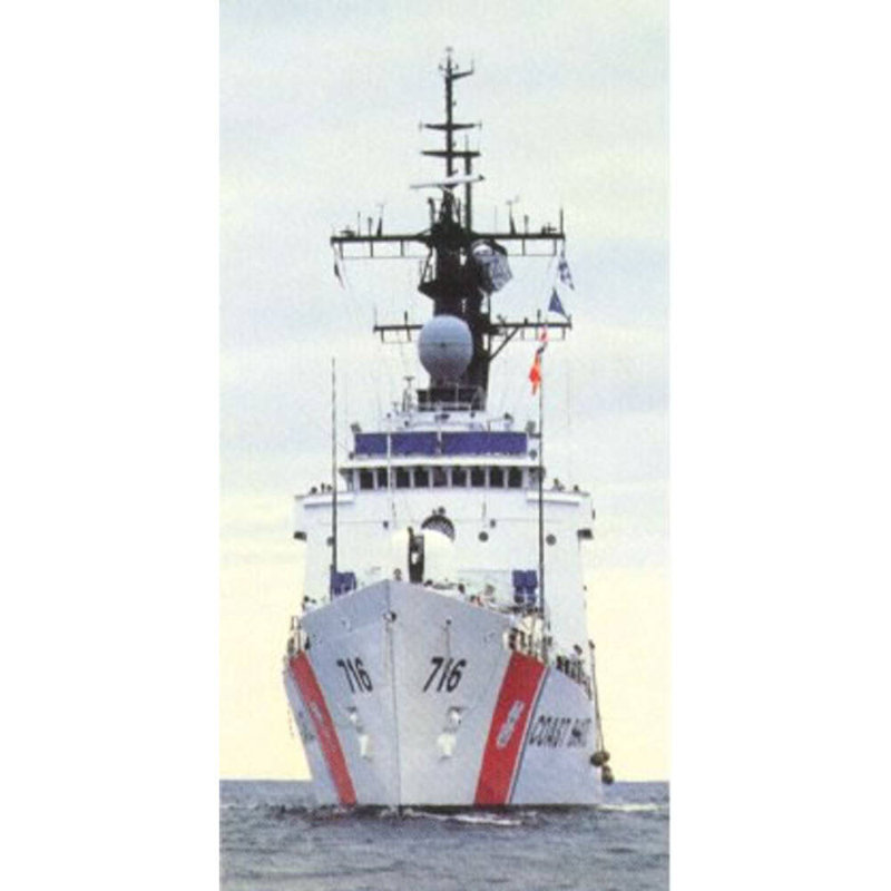 Modèle de navire USCG Dallas WHEC-716, H 10 po x l 30 po x P 5 po