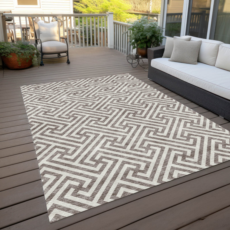 Tapis intérieur / extérieur Fairhaven avec envers antidérapant, Rectangle de 10 pi x 14 pi