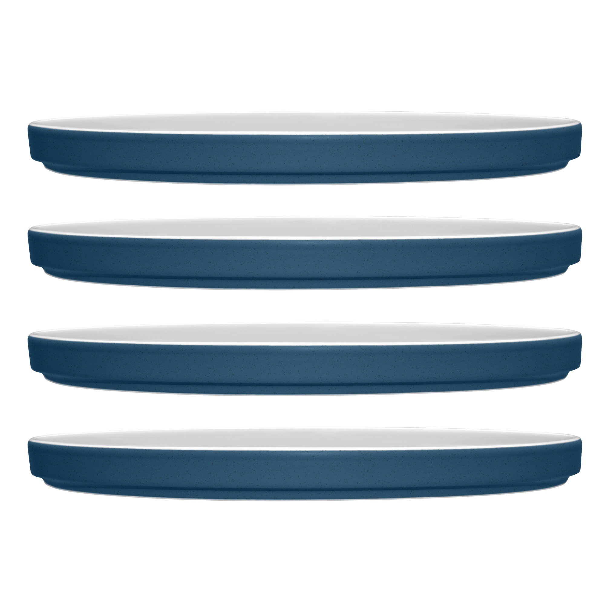 Noritake ColorTrio Set of 4 Stax Dinner Plates, 9-3/4", Blue