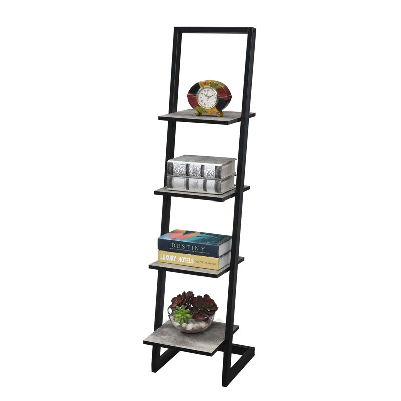 Slayter Ladder Bookcase, Faux Birch