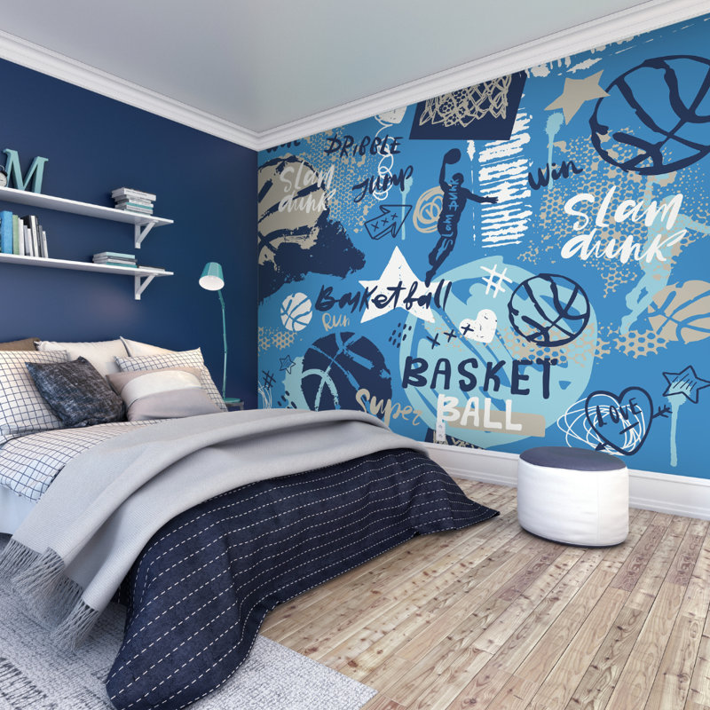 Lionville Matte Wall Mural, Blue, 280cm L x 350cm W