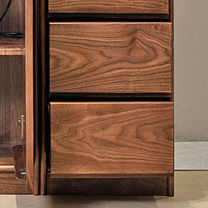 High quality black walnut bookcase