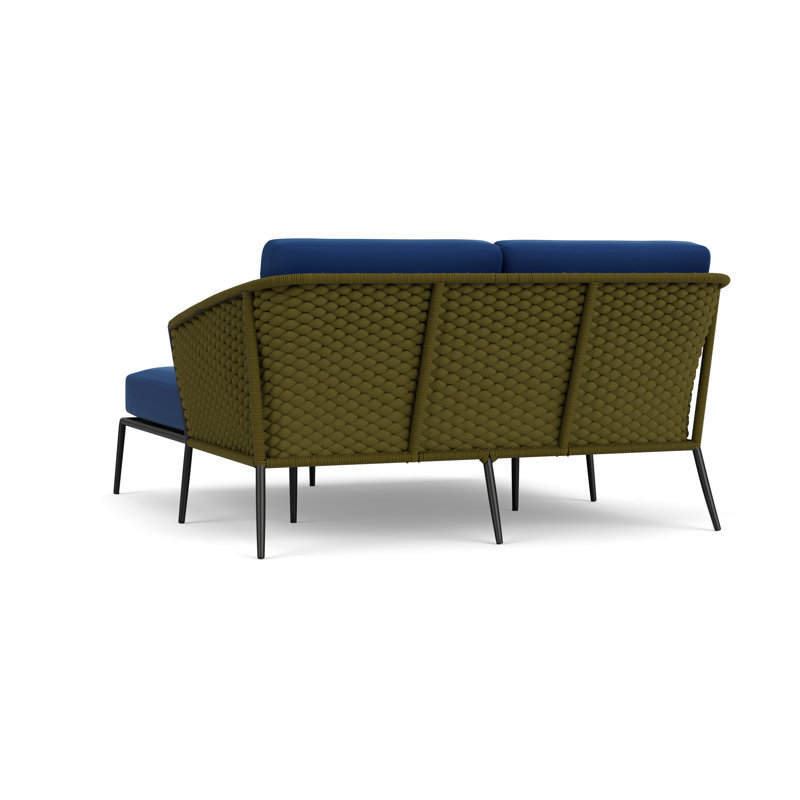 Escape Outdoor 2 - Seat Patio Sofa, Flagship Lapis