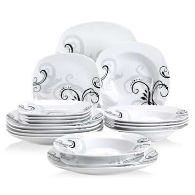 Piece Ceramic Dinnerware Set - Service for 6