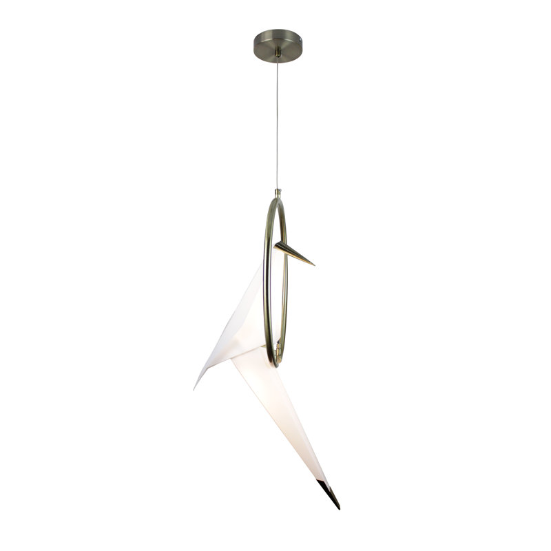 Gundelinda 1 - Light Satin Brass LED Single Pendant