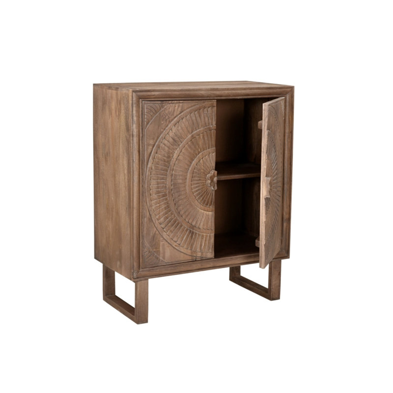 Armoire d'appoint 33 po, Brun, Métal / bois