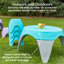 Ensemble de table et tabouret ECR4Kids Ayana, mobilier pour enfants, 5 pièces-70778499