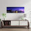 Night Skyline Chicago IL USA 1 Piece Wrapped Canvas Panoramic Wall Art-1449366511