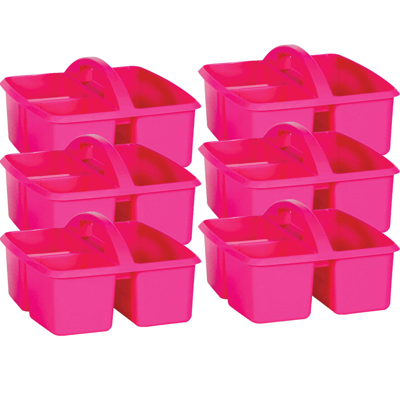 Rebrilliant Plastic Decorative Bin, Pink