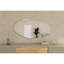 Élégant miroir mural abstrait, noir, 23,6 po x 47,2 po x 0,9 po | 100% panneau de fibres à densité moyenne, conception écologique Flocal-E | Parfait pour la décoration intérieure, le salon, le vestibule | Pièce décorative murale, élégante et fo