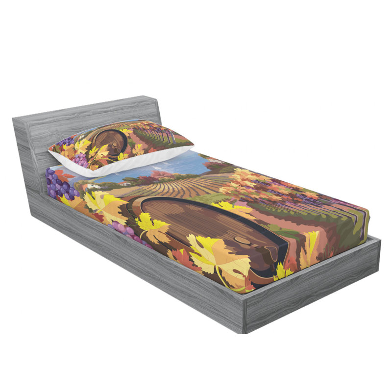 Microfiber Sheet Set, Twin Sheet Set with Fitted Sheet