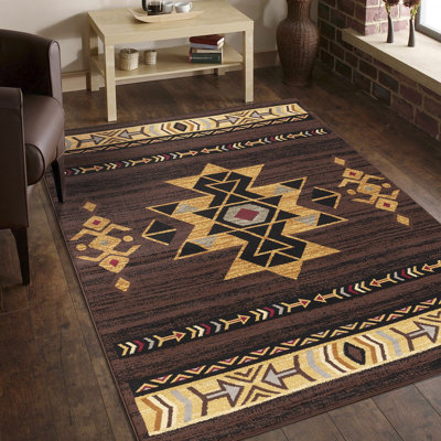 Tribes Brown  Southwest Area Rug