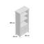 Foundry 180cm H x 83cm W Solid Wood Standard Bookcase
