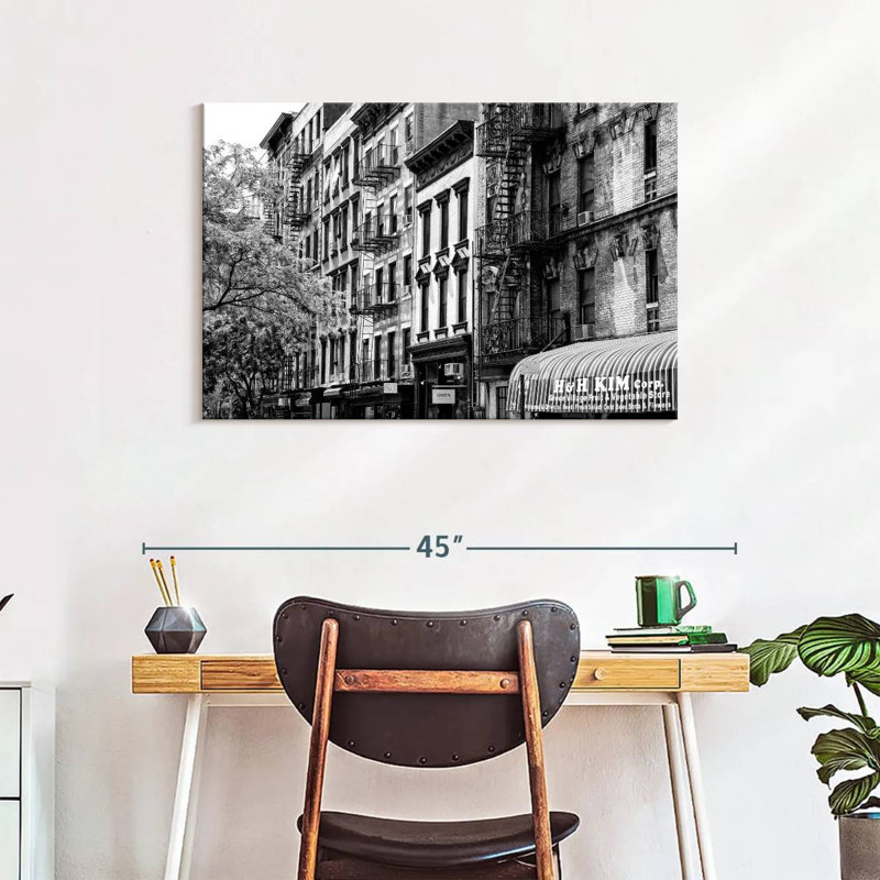 Lilie NYC, façades de bâtiments II, H 24 po x l 36 po