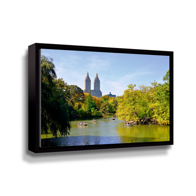 Dejania Central Park Lake View of San Remo In Autumn by Kathy Yates - Print on Canvas -  Hokku Designs, 6DEF2A02A3A64CA090AF4075C308C961