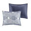 Housse de couette en coton à motif géométrique, grand, bleu marine et blanc, motif de literie grand doux et chaud, tissu lavable à la machine-125074317-125074316