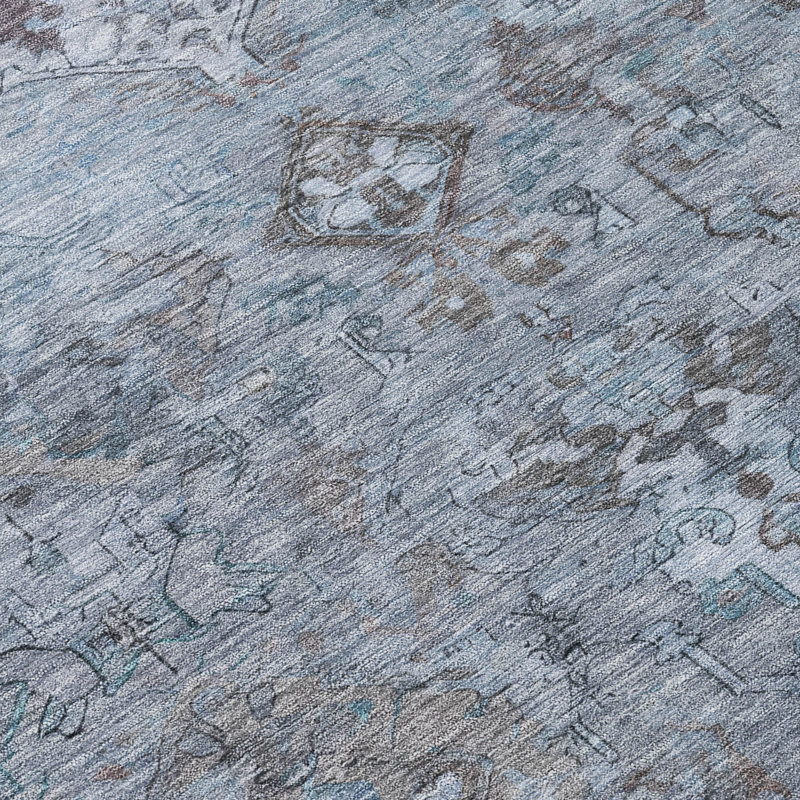 Machine Washable Indoor/Outdoor Mattis ACN2320 Global Rug, Rectangle 3' x 5'