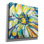 «Zinnia» par Jeanette Vertentes, art mural sur toile, 12 po x 12 po