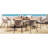 GO 7 Pieces Patio Dining Set, All-Weather Outdoor Furniture Set With Dining Table And Chairs, Acacia Wood Tabletop, Metal Frame, For For Garden, Backyard, Balcony, Beige