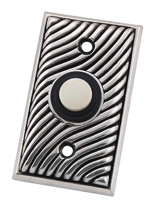 Push Button Doorbell, Vintage Pewter