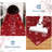 9'X12' Snowflake Area Rug Red Washable Rugs for Living Room Throw Rugs Soft Low Pile Floor Carpet for Dining Room Christmas Decorations-1305529664