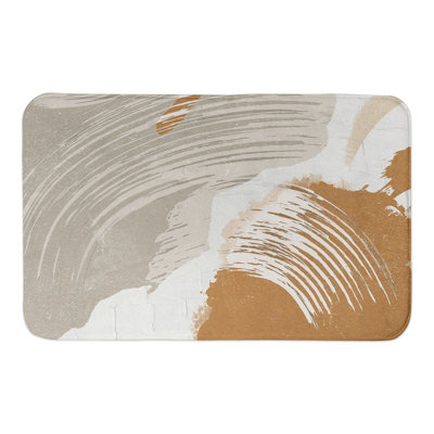 Tapis de bain d'automne abstrait
