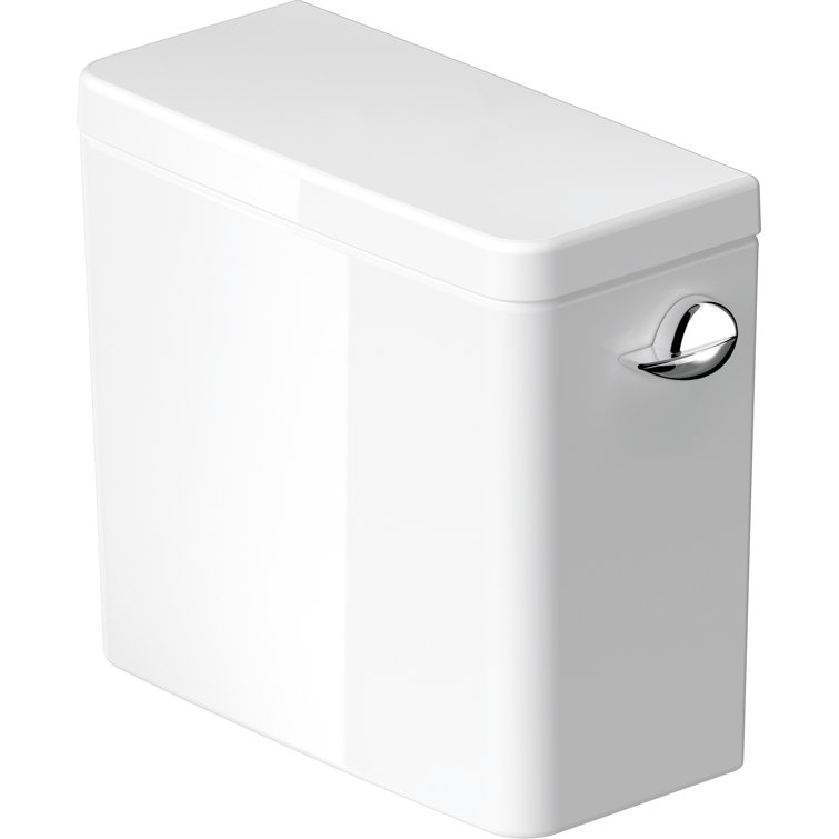 D-Neo White Toilet Tank with Bottom Left Hand Lever