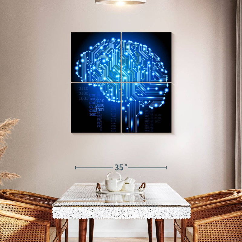 Keiri Cyborg Brain, 38" H x 38" W