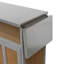 Îlot de cuisine pliable pour l'extérieur avec roulettes verrouillables, armoire de rangement et porte-serviettes pour la cuisine d'extérieur-128517104