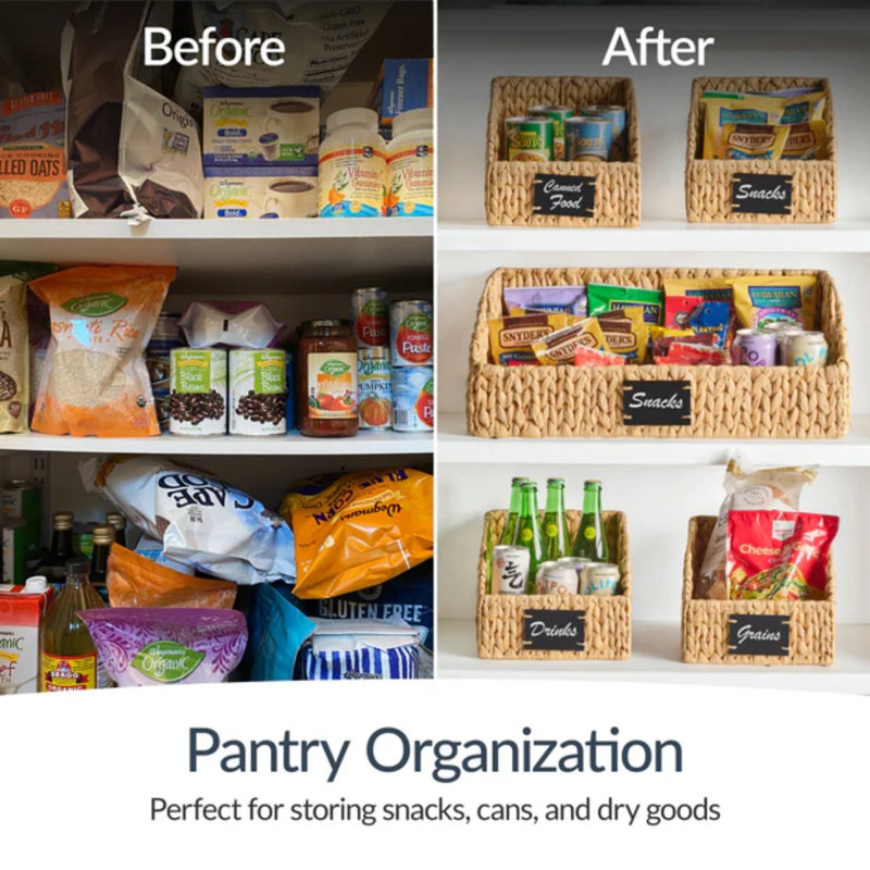 Pantry Storage Baskets, Natural