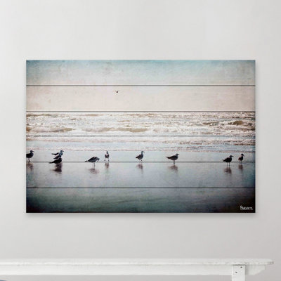 «Seagulls at The Ocean», reproduction sur toile tendue
