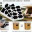 Contenants de rangement hermétiques pour aliments, ensemble de 4 contenants en plastique sans BPA pour la farine, le sucre, les accessoires de cuisson, comprend des tasses à mesurer et des étiquettes pour l'organisation du garde-manger