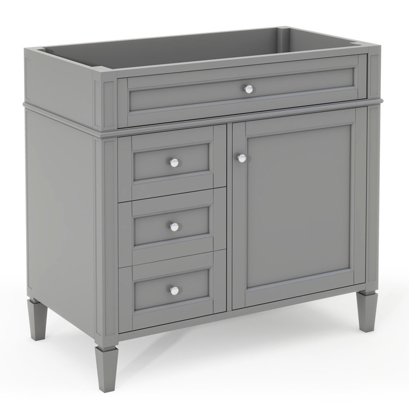 Meuble-lavabo 36 po sans lavabo supérieur, Gris