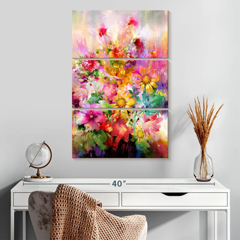 Fleurs Harnek, H 32 po x l 20 po