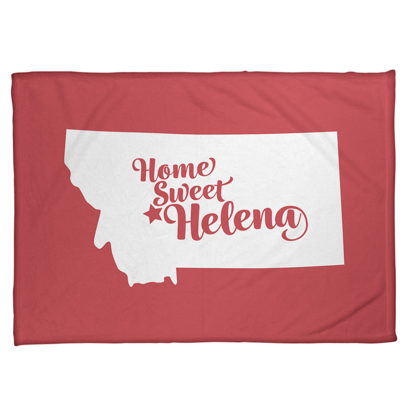 Jeté polaire montana hélène, l 62,5 po x L 82,5 po, Rouge