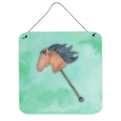 Décoration murale en aluminium pour cheval collant