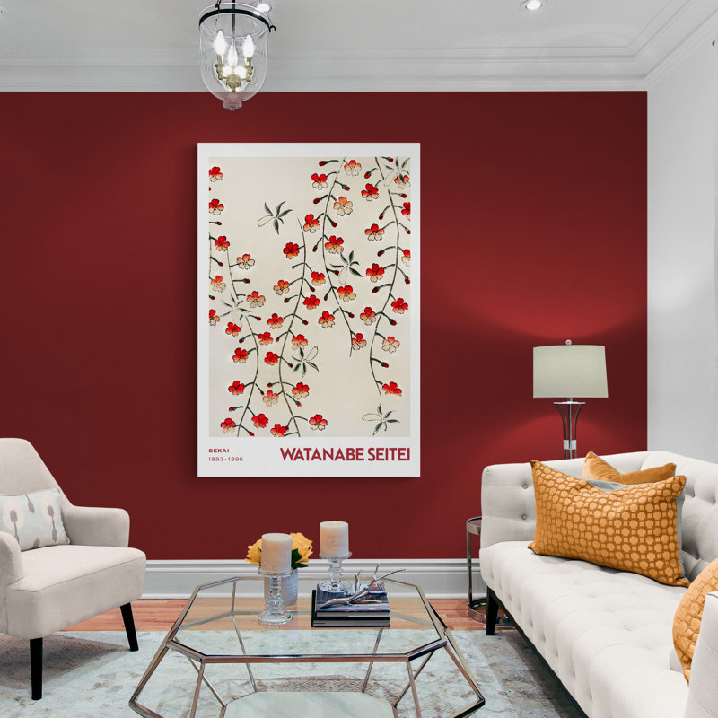 Cherry Tree Flower by Watanabe Seitei - Wrapped Canvas Art Prints, 117 cm H x 84 cm W