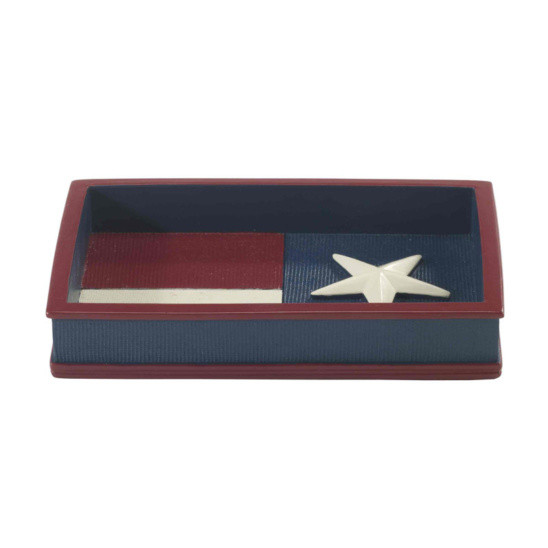 Texas Flag Bath Avanti Linens Soap Dish