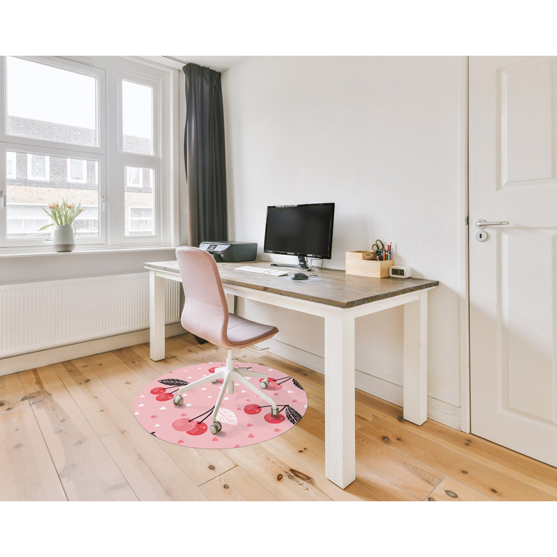 Rodinna Hard Floor Straight Round Chair Mat