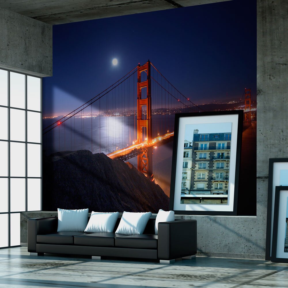 Tapete Golden Gate Bridge at Night 3,09 m x 400 cm