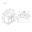 Ensemble de meuble-lavabo autoportant simple en lattes d'amande 30 po Athea avec comptoir en marbre blanc Athea-1410382683-1355154866