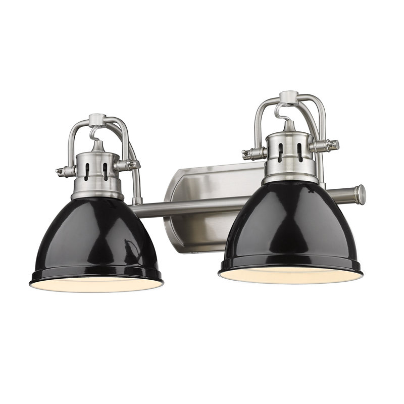 Éclairage pour salle de bain Drakeford, Chrome chrome, Chrome chrome, Deux lumières