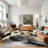 Galaxy Series Abrstract Black/Gray/Ivory/Beige Area Rug-56651729