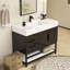 Finition du meuble-lavabo sur pied simple 42 po Jessica / Base: Chêne teck-72495619