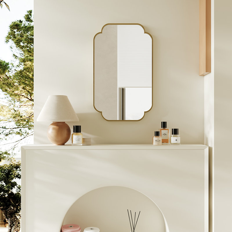 Miroir mural Macluu, Or, 36 po x 24 po