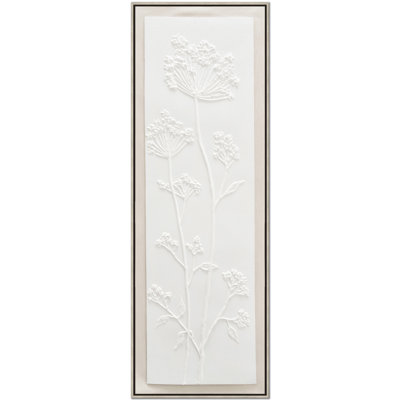 White Flora I Canvas Wall Art